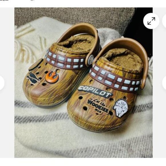 Crocs Kids Star Wars Chewbacca Classic Lined Clog Size C 6 - Picture 8 of 8